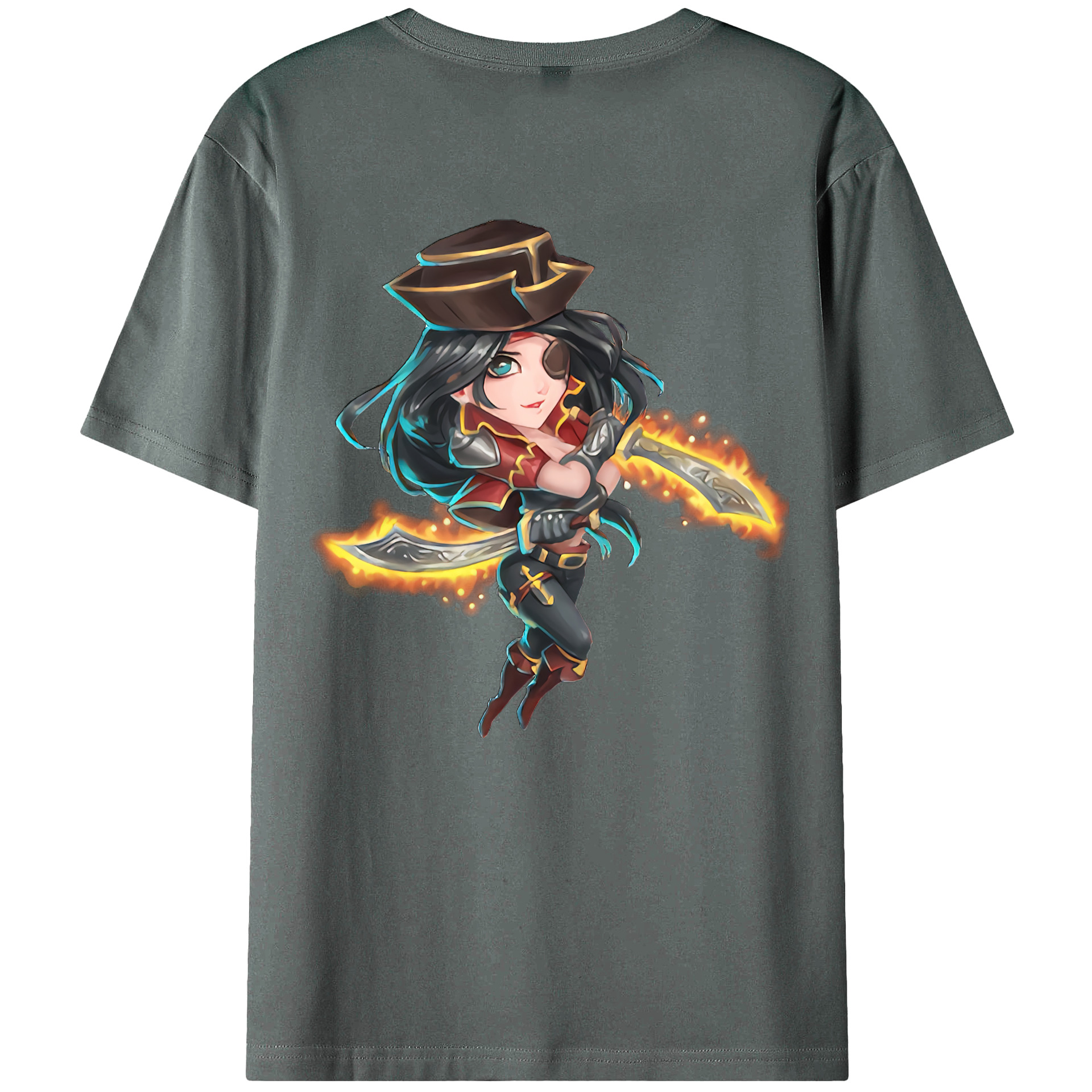 （画像用） リーグ・オブ・レジェンド League of Legends LOL 綿100％ メンズ半袖Tシャツ（バックプリント） 通気性